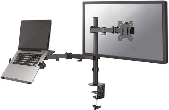 Mbajtëse tavoline për monitor dhe laptop Neomounts FPMA-D550NOTEBOOK, 10"-32", 8kg, e zezë