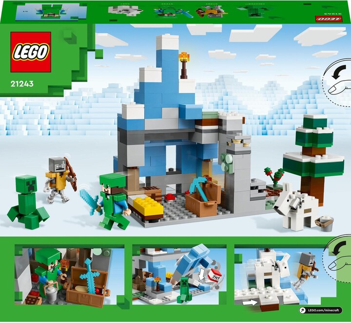 Set LEGO® Minecraft 21243 Ice Mountains, 304 pjesë