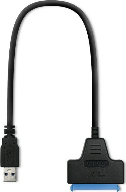 Adapter USB 3.0 SATA për HDD SSD 2.5", i zi