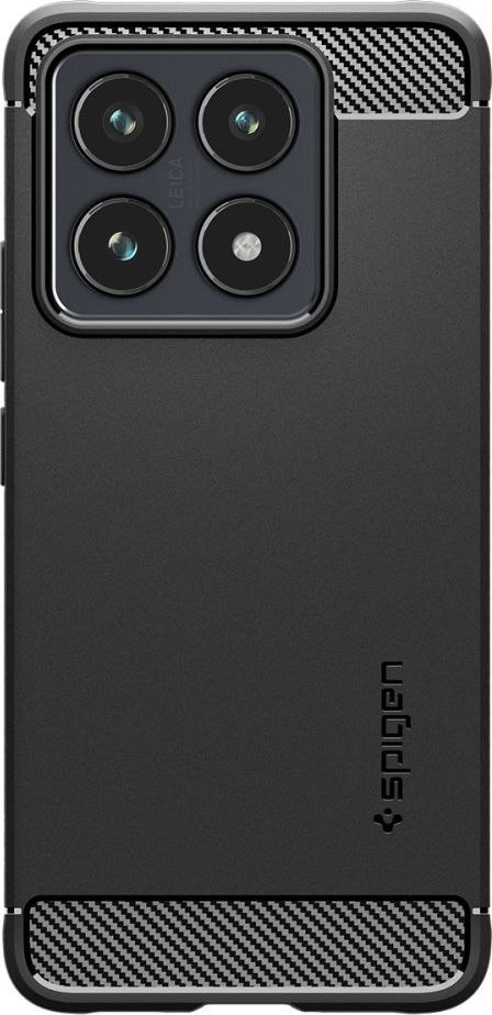 Mbulesë telefoni Spigen Rugged Armor për Xiaomi 14T Pro, TPU, e zezë