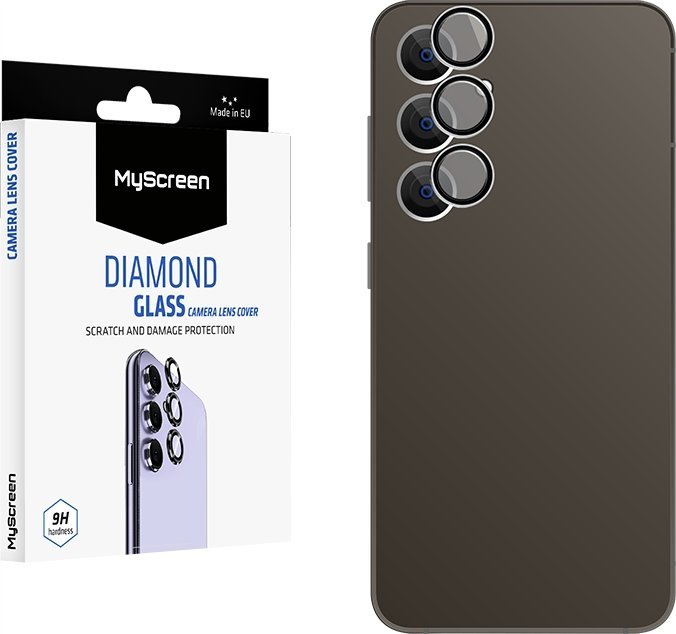 Mbulesë mbrojtëse kamerë MyScreen Protector Diamond Samsung Galaxy A15 5G, xham mbrojtës, e zezë