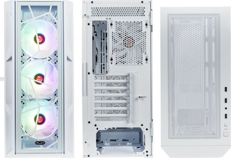 Kasë Raijintek Ponos Ultra, e bardhë, Midi Tower