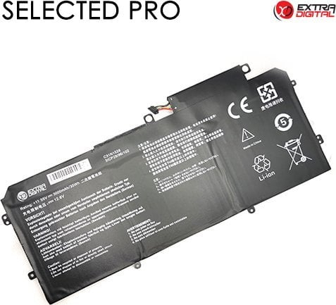 Bateri laptopi Extra Digital NB431342 për ASUS C31N1528, 3000mAh, e zezë