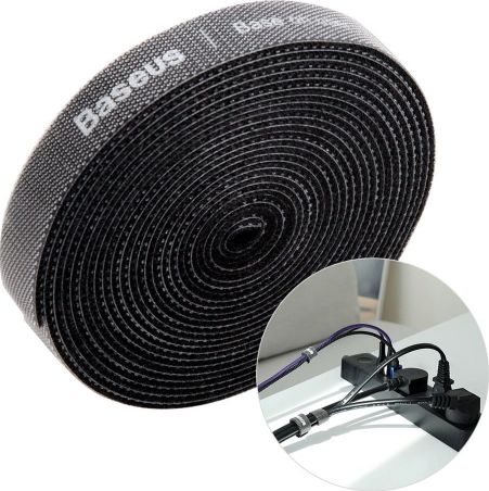 Shirit organizues për kabllo Baseus Velcro, i zi