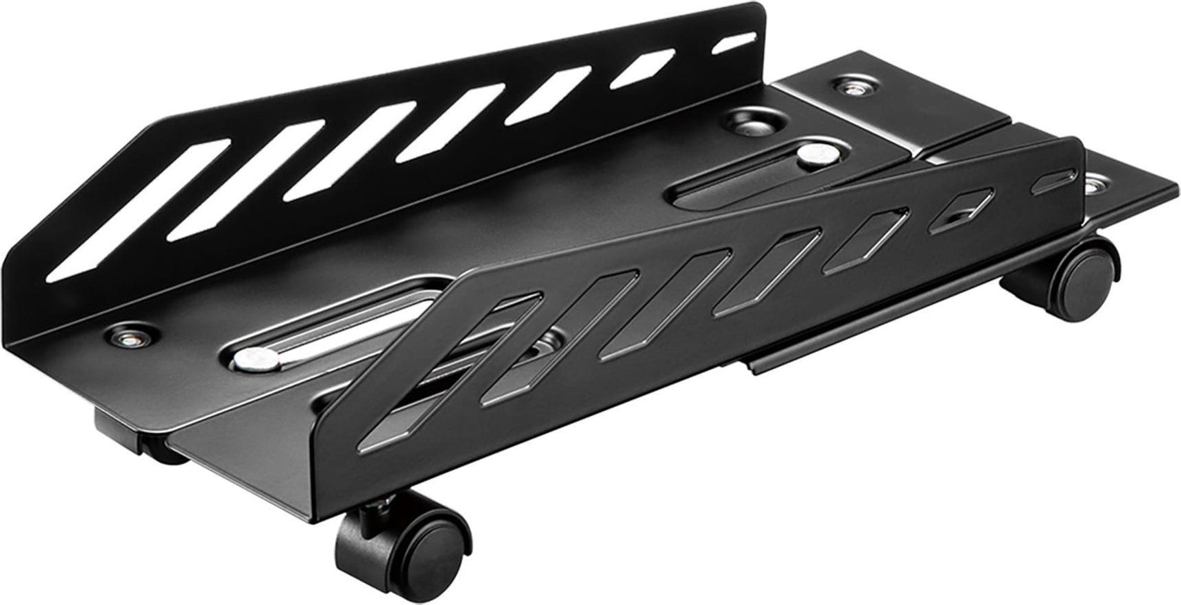 Stendë për kasë kompjuteri Ultradesk Critter, deri 25 kg, e rregullueshme, e zezë