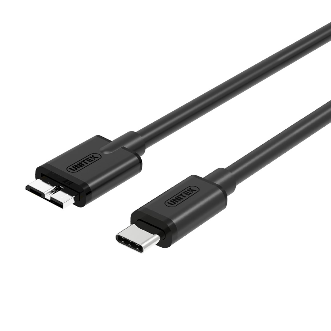 Kabllo Unitek, USB C / Micro-USB B, 1 m, e zezë
