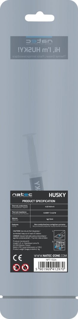 Pastë termale Natec Husky 4g (NPT-1324)