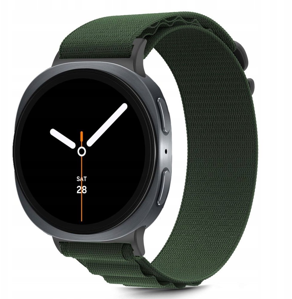 Rrip ore Tech-Protect Nylon Stripe, Samsung Galaxy Watch 8 8 Classic, najlon, jeshil