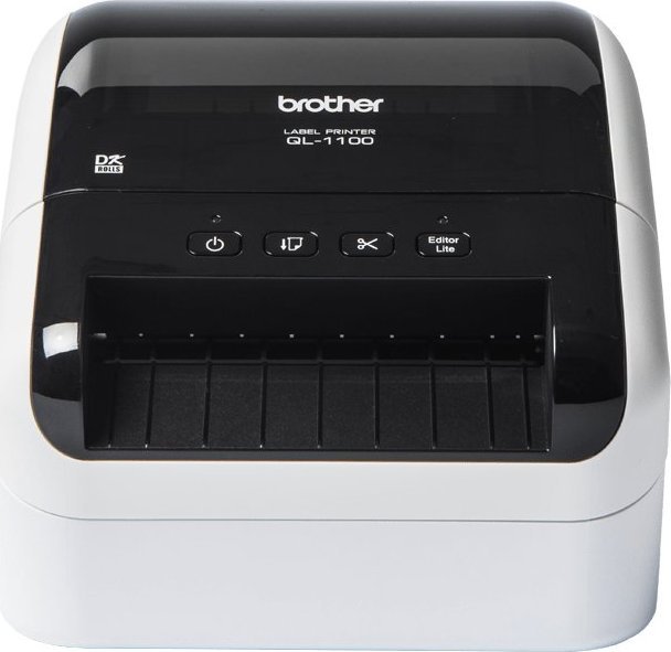 Printer etiketash Brother QL-1100c, 300x300 DPI, 110 mm/s, i zi e i bardhë