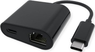 Adapter rrjeti Value Converter, USB 3.2 Gen 2 Type C në Gigabit Ethernet, PD 100W, i zi