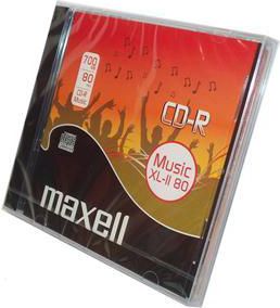 CD audio Maxell CD-R XL-II, 80 min, i bardhë