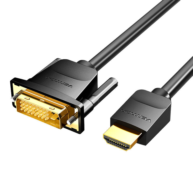 Kabllo HDMI në DVI Vention, 3m, Full HD, i zi