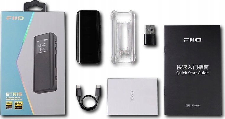Përforcues kufjesh FiiO BTR15, DAC Bluetooth, portativ, i zi