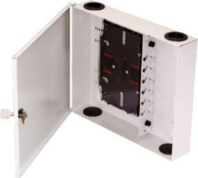 Kuti shpërndarëse fibrash optike Alantec FOSN-24A-01, 24x SC simplex, me bravë, e bardhë