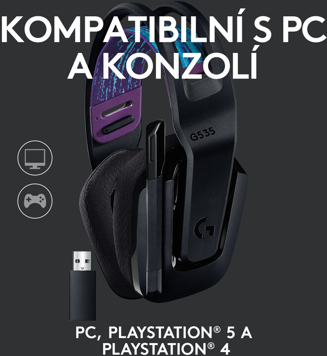 Kufje Logitech G535 Lightspeed, të zeza