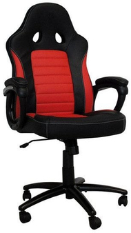 Karrige gaming Racing Chairs CL-RC-BR, lëkurë PU, funksion lëkundjeje, e kuqe e zezë
