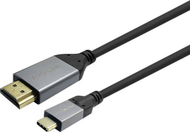 Kабел адаптер Vivolink PROUSBCHDMIMM7.5, USB C во HDMI, 4K 60Hz, црна