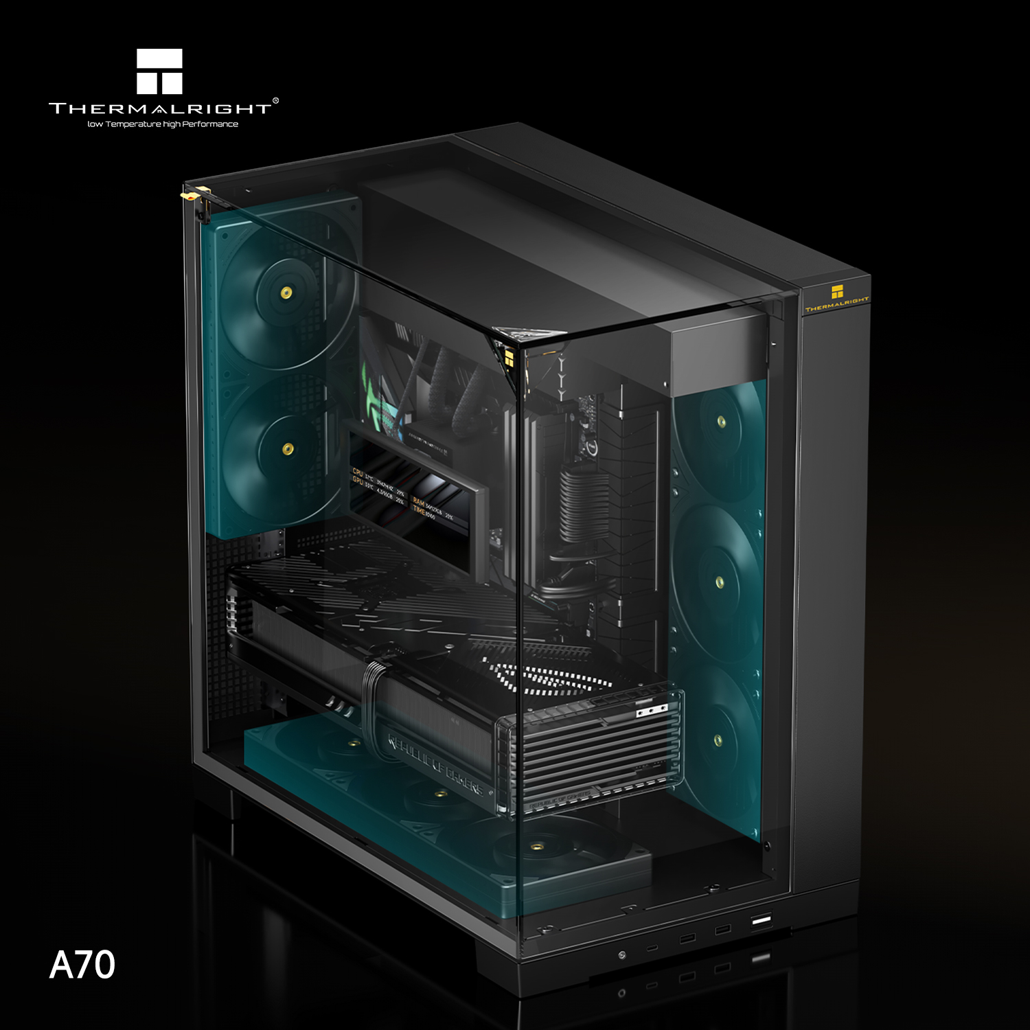 Kasë Thermalright A70 FanUB,e zezë