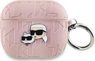 Mbulesë Karl Lagerfeld Monogram Karl & Choupette, për AirPods 3, rozë