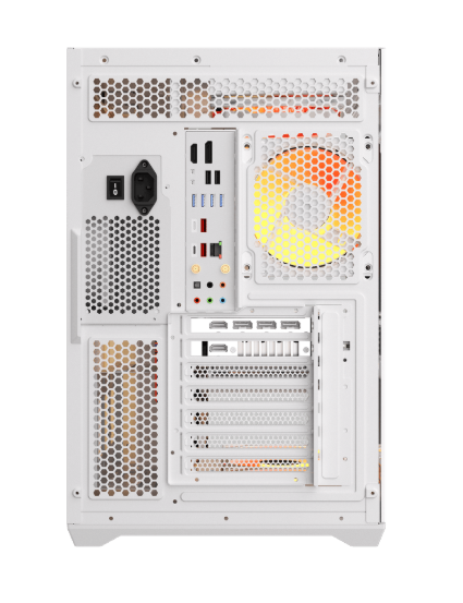 Kasë DarkFlash C280, Micro-ATX Mini Tower, Tempered Glass, e bardhë