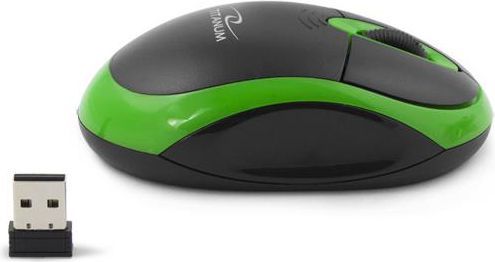 Maus Esperanza Titanum, wireless, USB, i zi dhe i gjelbërt