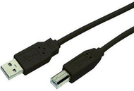 Kabllo MediaRange USB A - USB B (MRCS101), 1.8m, e zezë