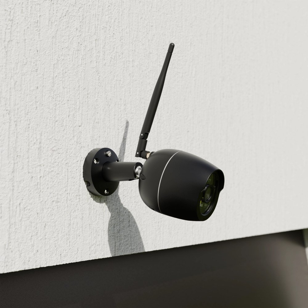 Kamerë e jashtme Tesla Smart 2K, e zezë