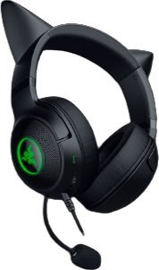 Kufje gaming Razer Kraken Kitty V2, me kabllo, me ndriçim RGB, të zeza