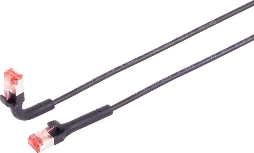 Kabllo rrjeti Lanview LV-6AFTP-FLEX-ANG-0025B, Cat6A, kënd i lakuar fleksibël, gri