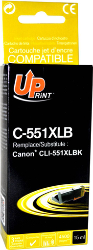 Bojë për printim C-551XLB / CLI551BK, XL, e zezë