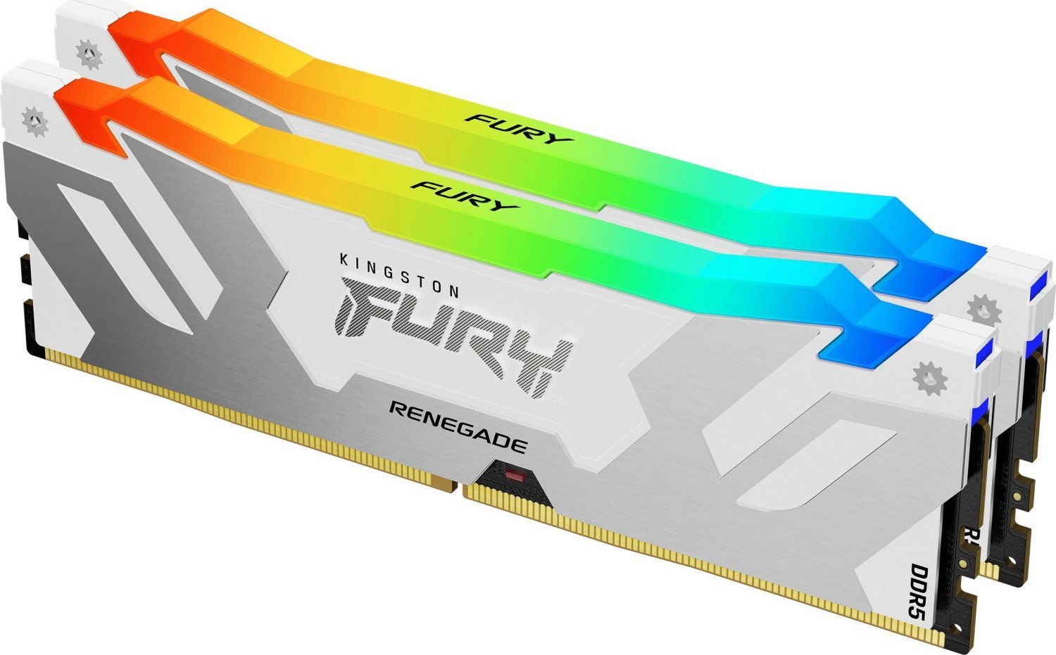 RAM Kingston FURY Renegade RGB 48GB, DDR5 8400MHz, C40, e bardhë