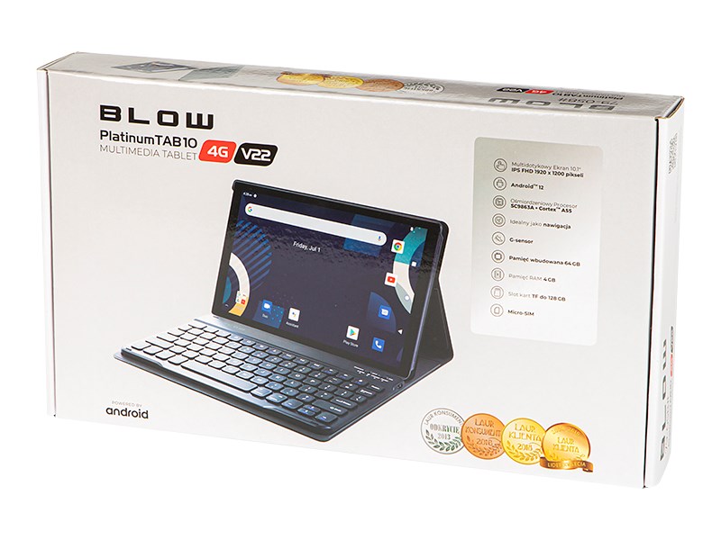 Tablet Blow Platinum TAB 10, 10.1", 4GB RAM, 64GB, 4G, i zi