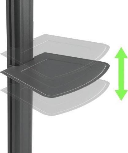 Stendë dyshemeje për TV Techly ICA-TR35, 32"-65", me rrota, e zezë