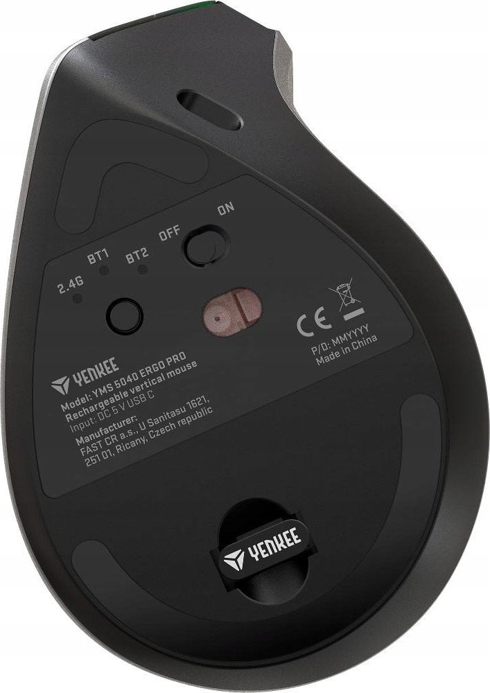 Maus vertikal wireless Yenkee ERGO PRO, 3200 DPI, bateri 500 mAh, i zi