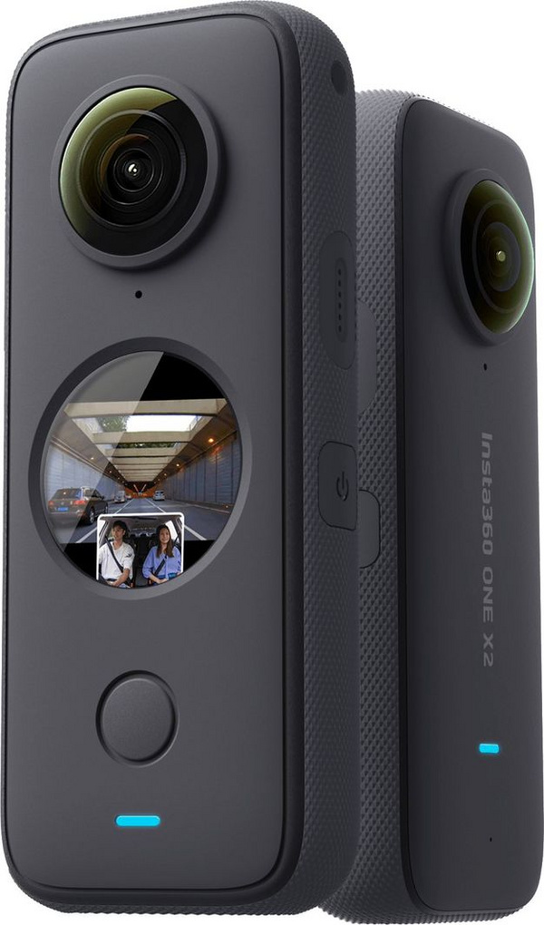 Kamerë sportive Insta360 ONE X2, 5.7K 360°, rezistente ndaj ujit, e zezë
