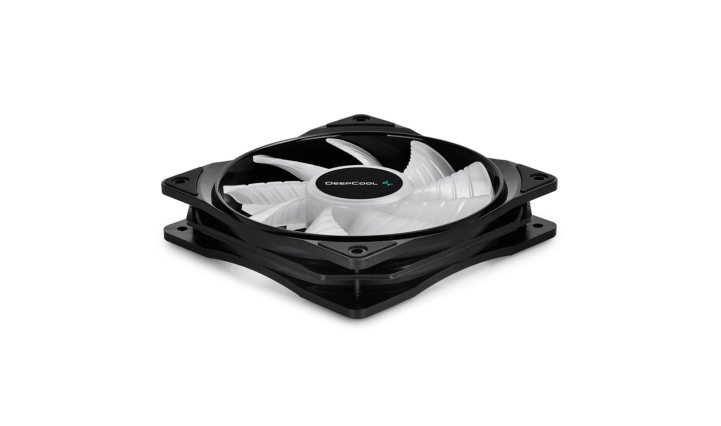 Ftohës Deepcool RF120, 3 copë, 12 cm, i zi