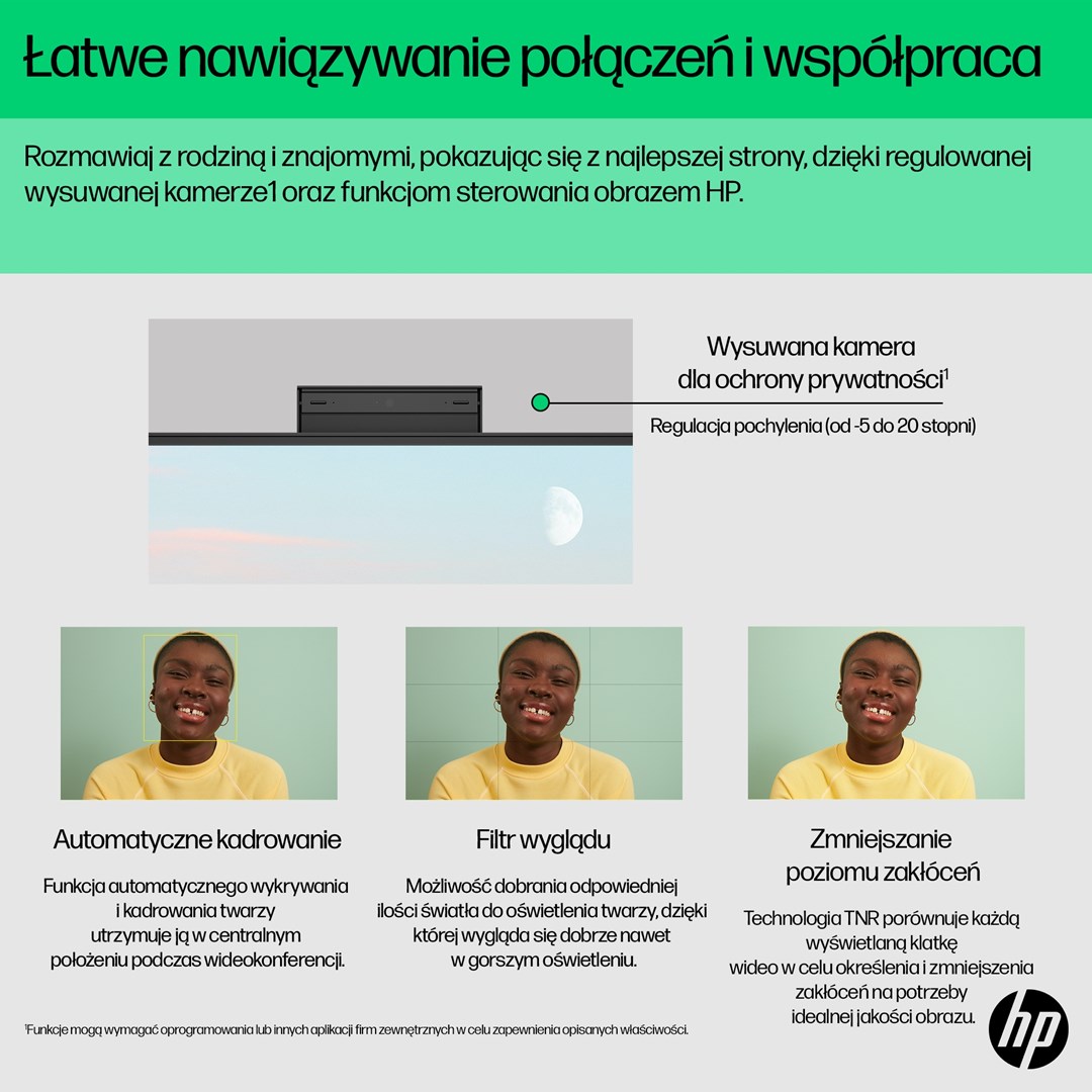 Kompjuter All-in-One HP 24-cr0011nw, i5-1335U, 23.8", 512GB SSD, i zi
