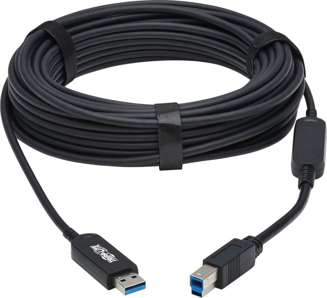 Kabllo USB Tripp Lite U328F-20M, USB 3.2 Gen 1, 5 Gbps, 20 m, e zezë