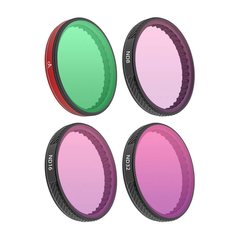 Set filtra Sunnylife CPL ND, për DJI Osmo Action 3 4 5 Pro, ND8 ND16 ND32, shumëngjyrësh