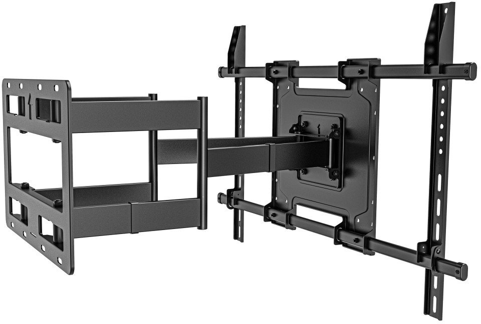 Mbajtëse murale TV Techly, 65-110", lëvizje e plotë, 120kg, e zezë