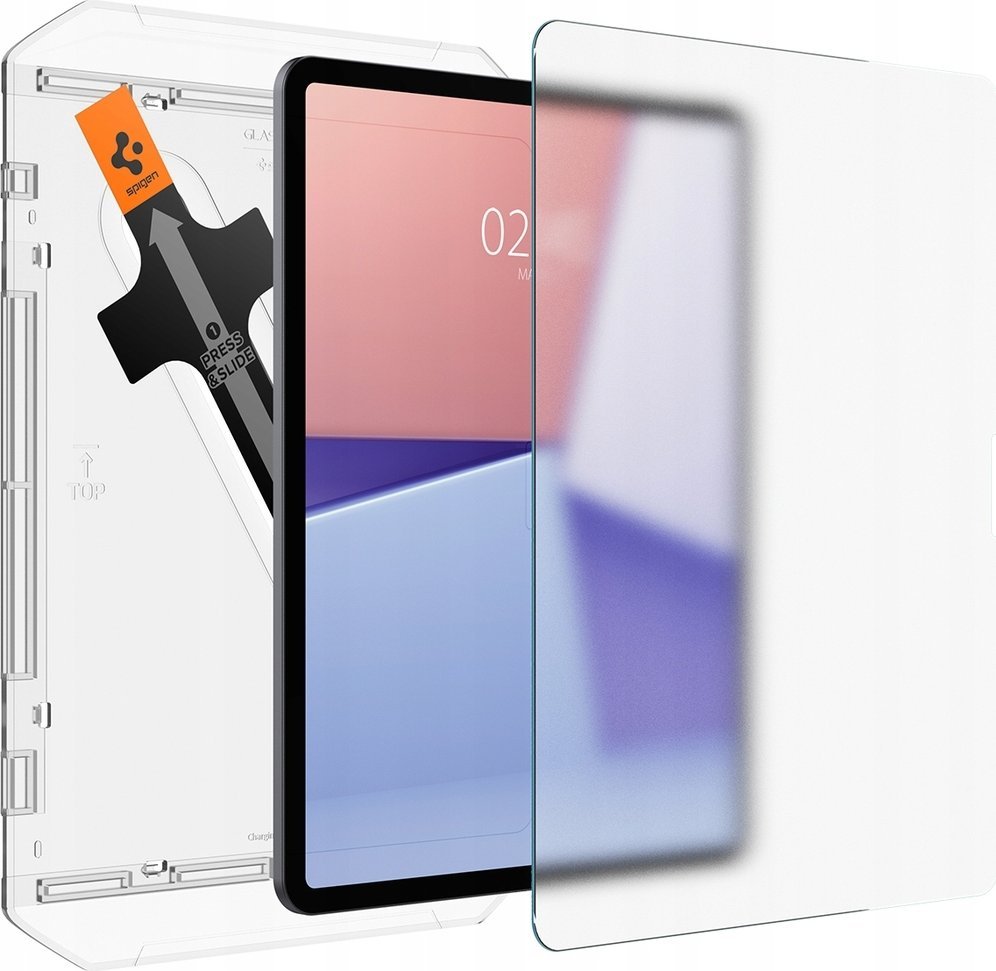 Mbrojtës ekrani Spigen Paper Touch EZ Fit, për iPad Air 13" 2024, qelq i temperuar, mat