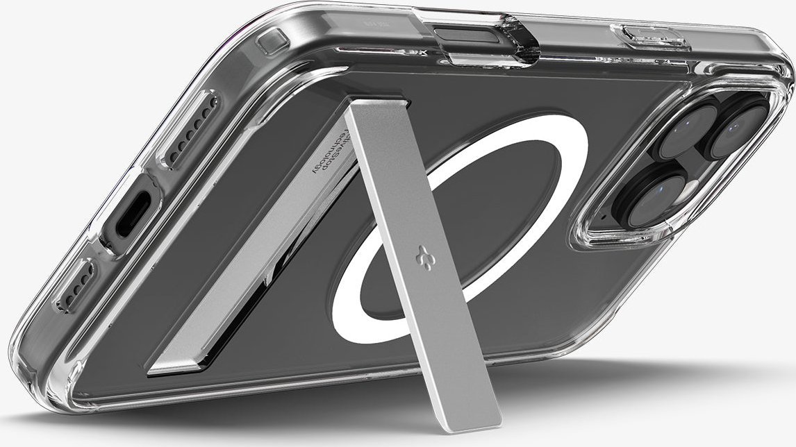 Mbështjellës telefoni Spigen Ultra Hybrid S MagSafe, për iPhone 16 Pro Max, transparent