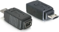 Delock USB Micro-B Машки кон Mini USB 5 Pin Женски Адаптер