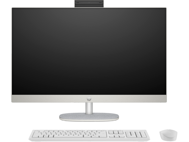 Kompjuter HP PC AIO 27-cr1011na, 27", Intel Core Ultra 5 125U, 16GB RAM, 512GB SSD, Intel Graphics, Shell White