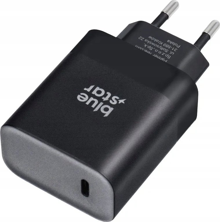 Karikues telefoni Blue Star Mains Charger, USB C 45W PD QC4.0, me kabllo USB C