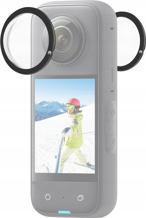 Kapak mbrojtës lente Puluz PU806B për Insta360 X3, set 2 copë, transparent