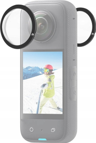 Заштитен капак за леќи Puluz PU806B за Insta360 X3, сет 2 парчиња, проѕирен