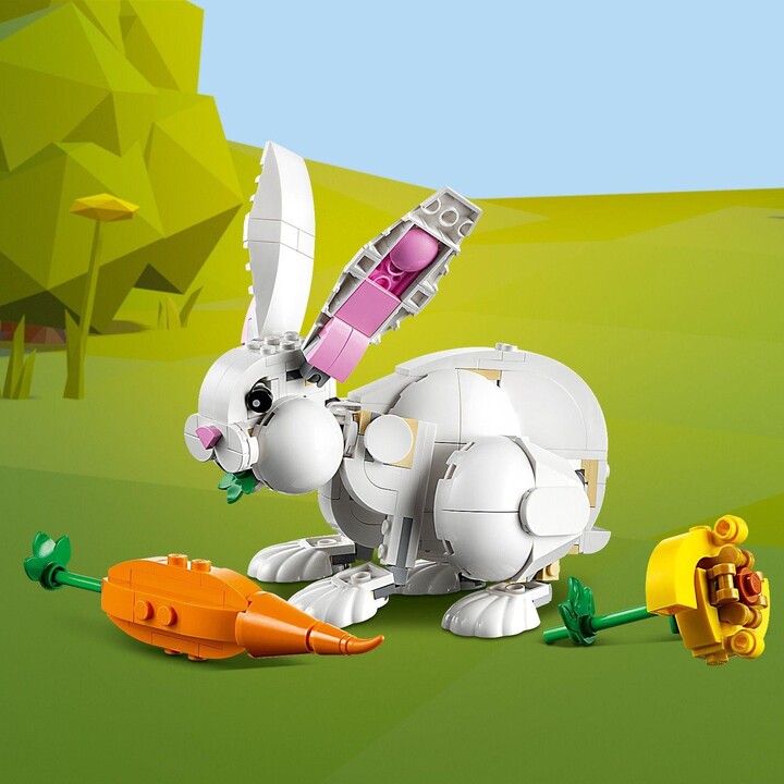 Set LEGO® Creator 31133 White Rabbit, 258 pjesë