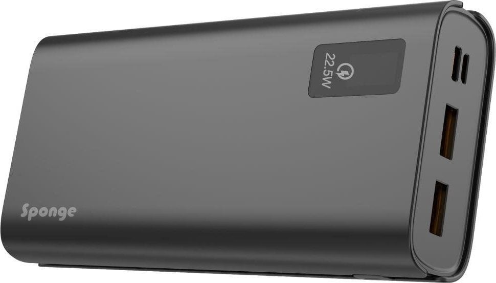Powerbank Sponge Energy 20000 QC, 20000mAh, 2x USB, i zi