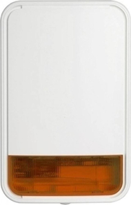 Sirenë e jashtme alarmi DSC WLS PWRG O/D, me bateri, për përdorim në ambient të hapur, e bardhë